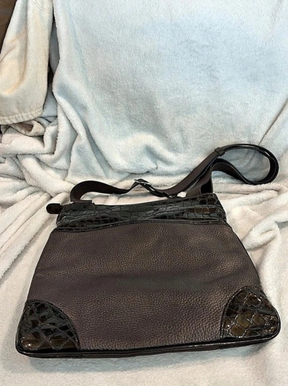 Brighton The Original Collectors Brown & Black Crossbody Bag